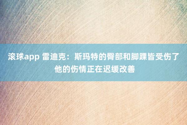滚球app 雷迪克：斯玛特的臀部和脚踝皆受伤了 他的伤情正在迟缓改善