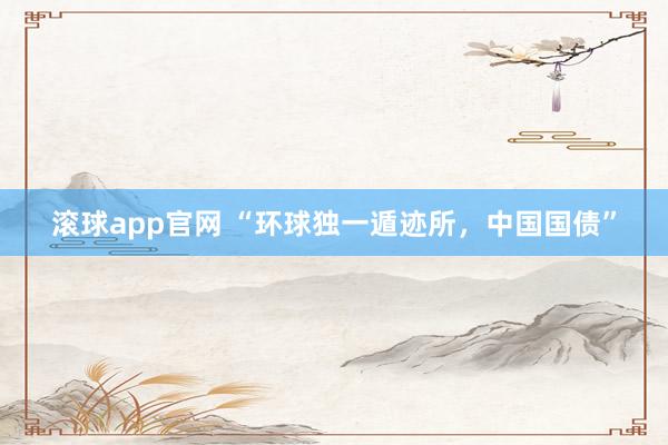 滚球app官网 “环球独一遁迹所，中国国债”